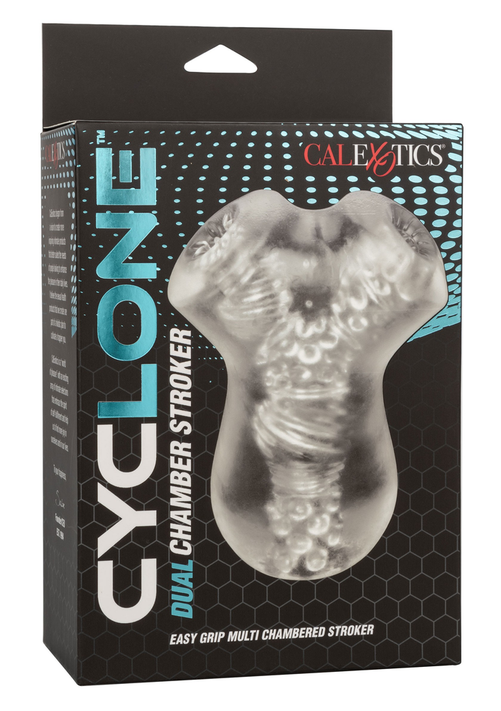 CalExotics Cyclone Dual Ribbed Stroker TRANSPA - 5