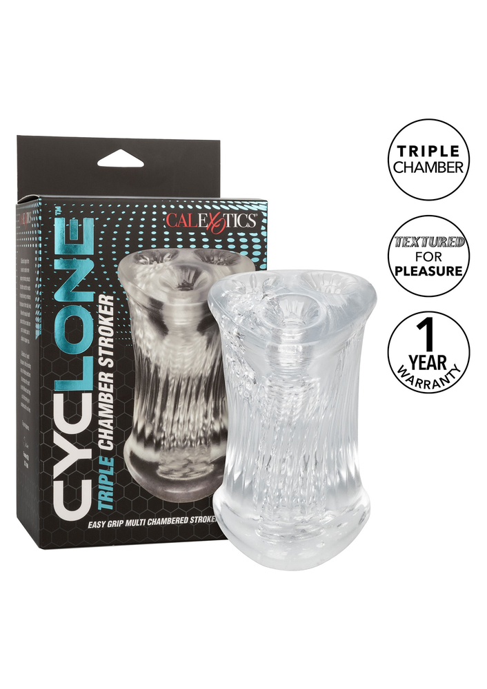 CalExotics Cyclone Triple Chamber Stroker TRANSPA - 0