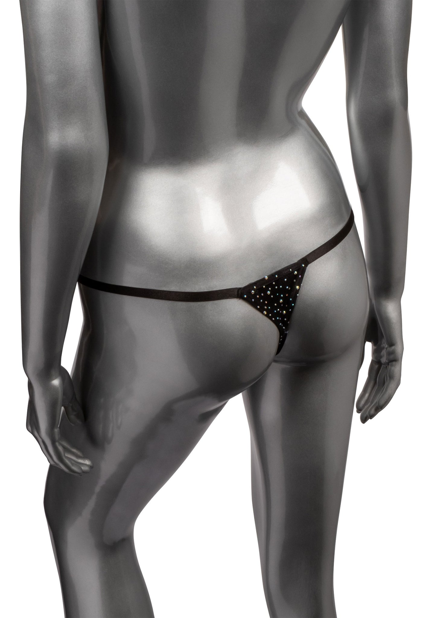 CalExotics Radiance Crotchless Thong BLACK O/S - 675