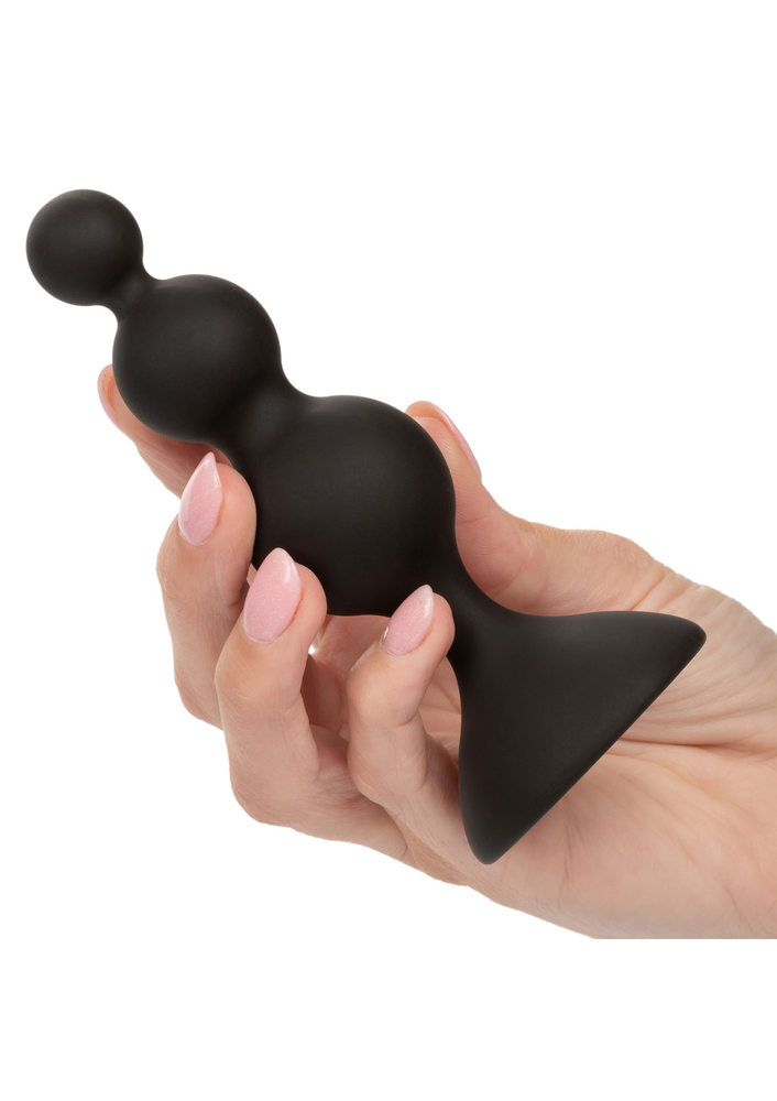 CalExotics Silicone Beaded Anal Kit BLACK - 2