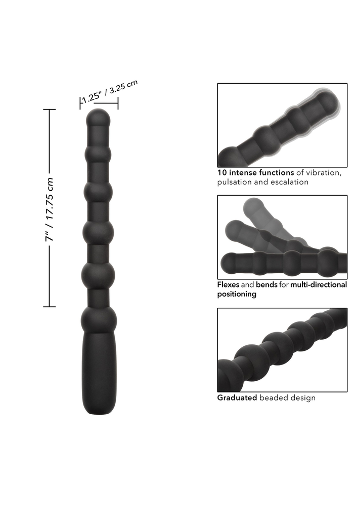 CalExotics Rechargeable X-10 Beads BLACK - 4