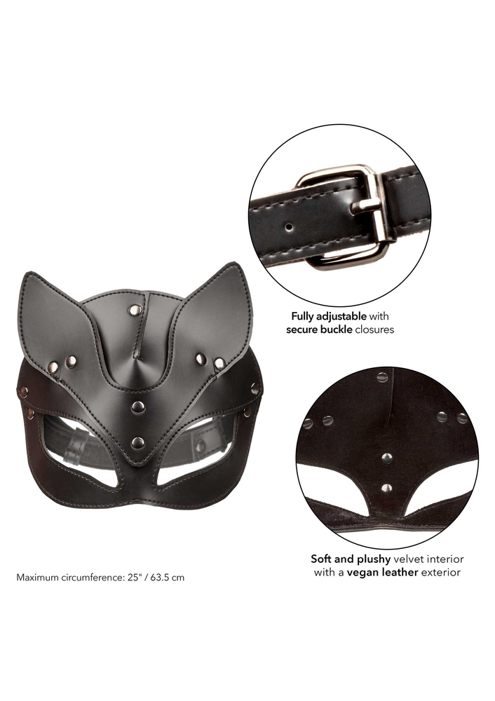 CalExotics Euphoria Collection Cat Mask BLACK - 4