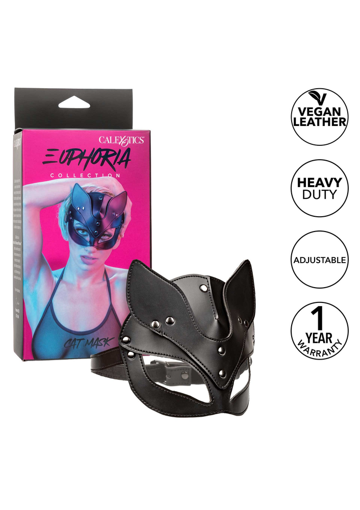 CalExotics Euphoria Collection Cat Mask BLACK - 6