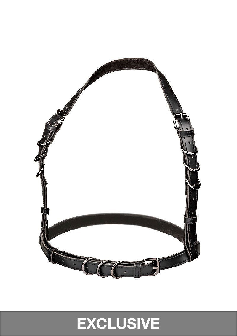 CalExotics Euphoria Collection Halter Buckle Harness BLACK - 3