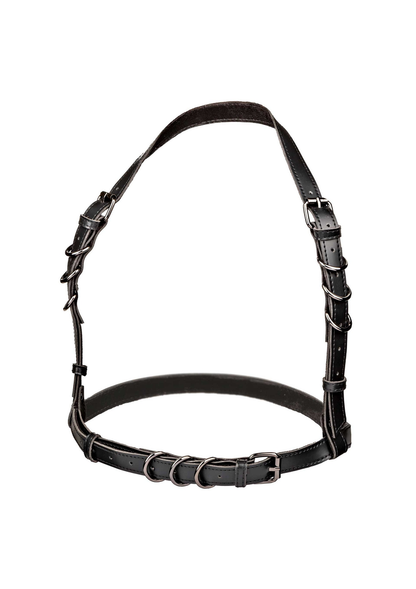 CalExotics Euphoria Collection Halter Buckle Harness BLACK - 2