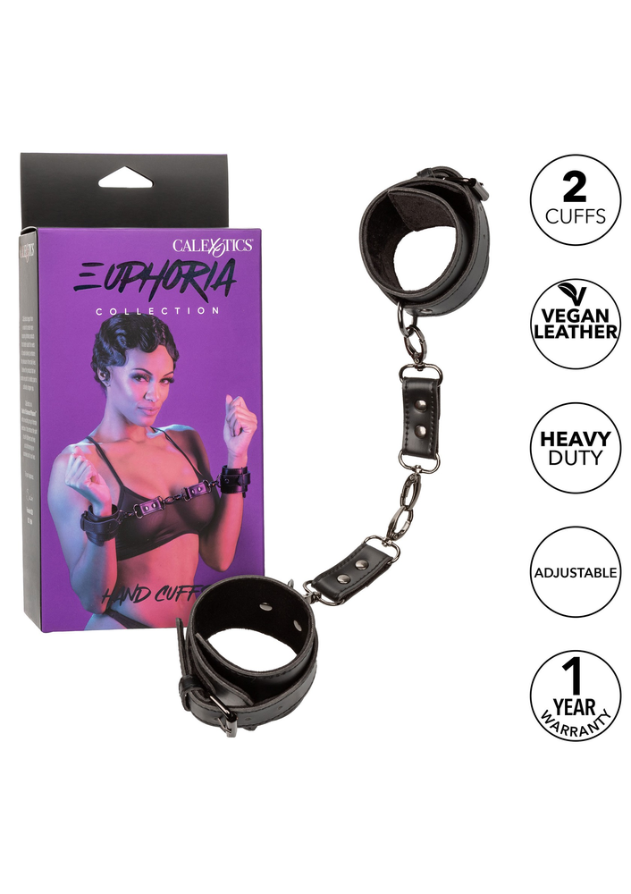 CalExotics Euphoria Collection Hand Cuffs BLACK - 807