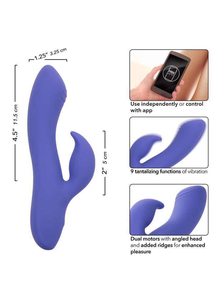 CalExotics Connect Dual Stimulator PURPLE - 879