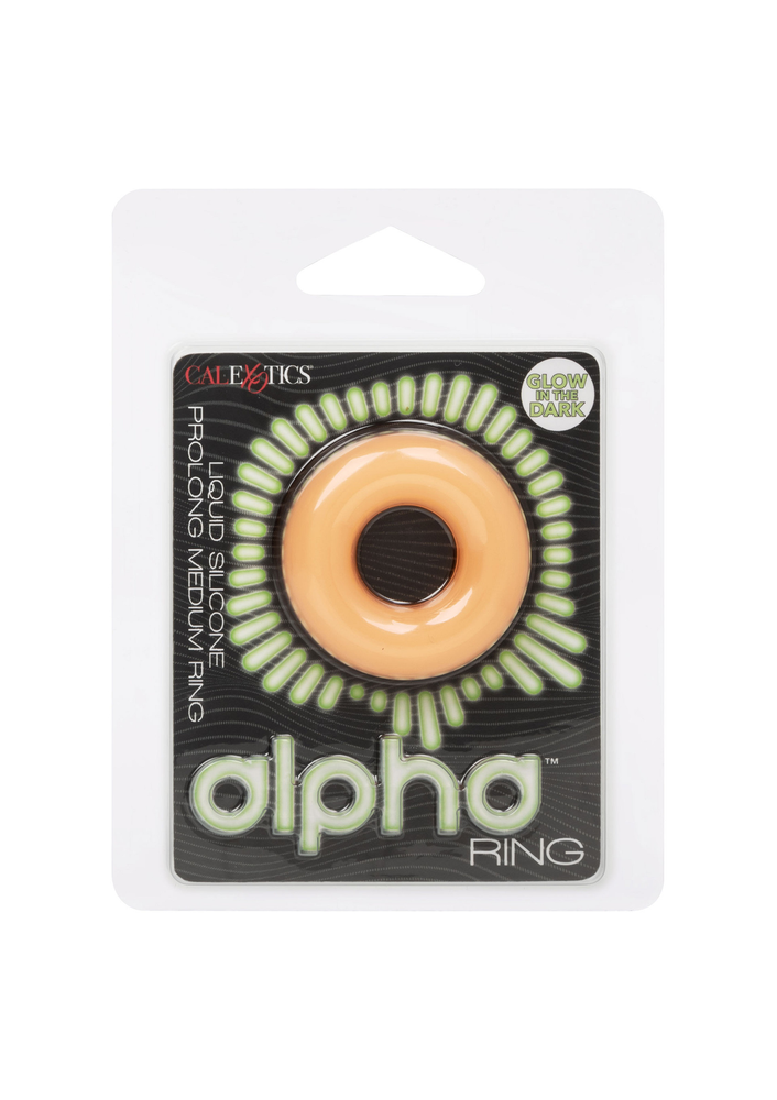 CalExotics Alpha Glow-In-The-Dark Liquid Silicone Prolong Medium Ring GLOW - 2