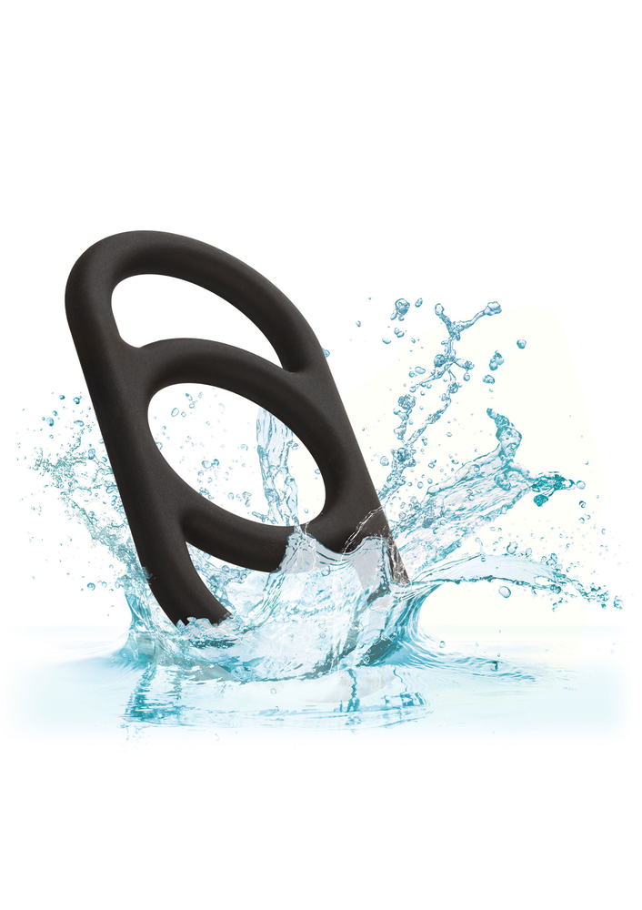 CalExotics Alpha Liquid Silicone Commander Ring BLACK - 5