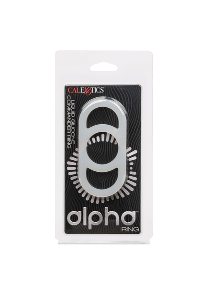 CalExotics Alpha Liquid Silicone Commander Ring WHITE - 5