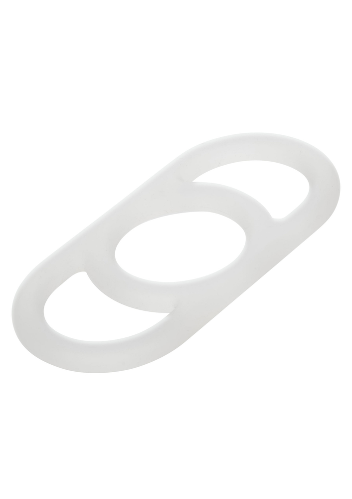 CalExotics Alpha Liquid Silicone Commander Ring WHITE - 6