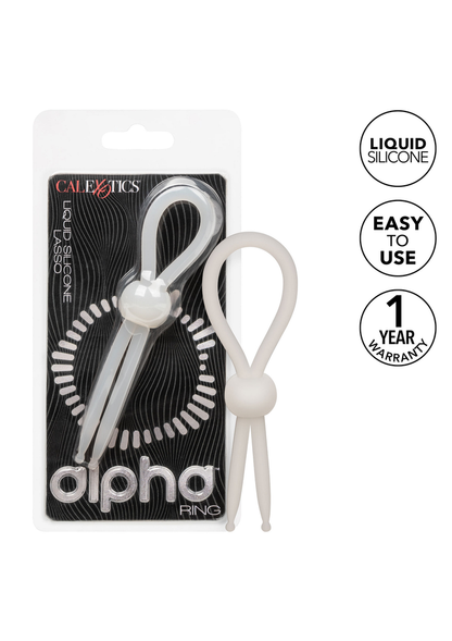 CalExotics Alpha Liquid Silicone Lasso WHITE - 5