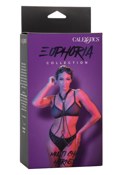 CalExotics Euphoria Collection Multi Chain Harness BLACK - 4