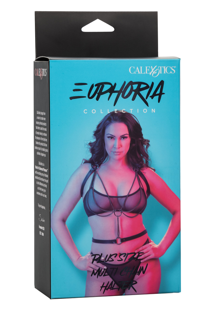 CalExotics Euphoria Collection Plus Size Multi Chain Halter BLACK - 2