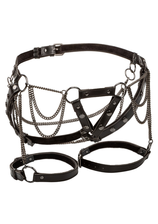 CalExotics Euphoria Collection Plus Size Thigh Harness With Chains