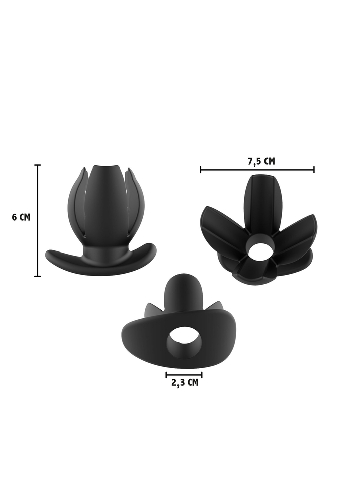 Hidden Desire Extreme Spreader 4-Way Plug BLACK - 1