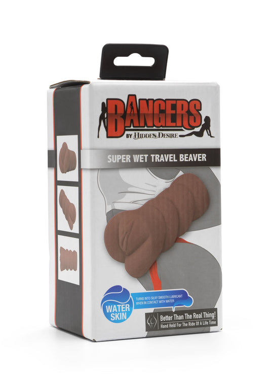 Hidden Desire Bangers Super Wet Travel Beaver - Bruine huidskleur