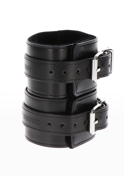 Taboom Bondage Essentials Wrist Cuffs BLACK - 1