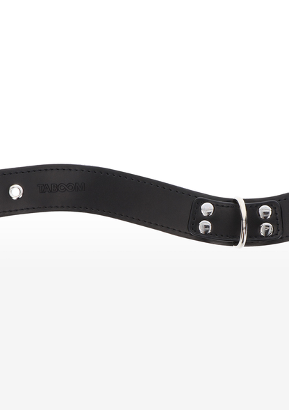 Taboom Bondage Essentials Elegant D-Ring Collar BLACK - 3