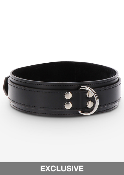 Taboom Bondage Essentials Heavy D-Ring Collar BLACK - 4