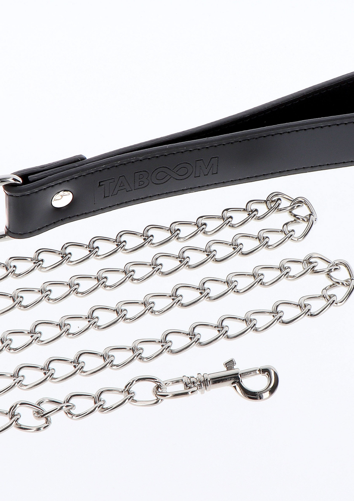 Taboom Bondage Essentials Chain Leash BLACK - 0