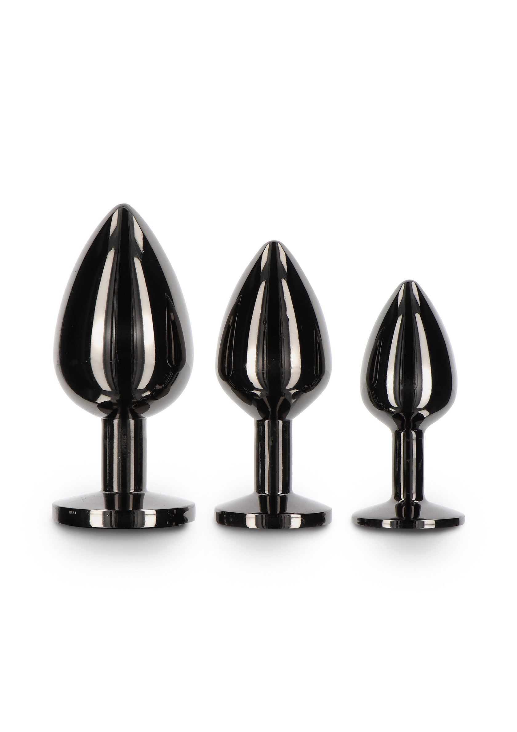 Taboom Bondage Essentials Butt Plug With Diamond Jewel M BLACK - 1