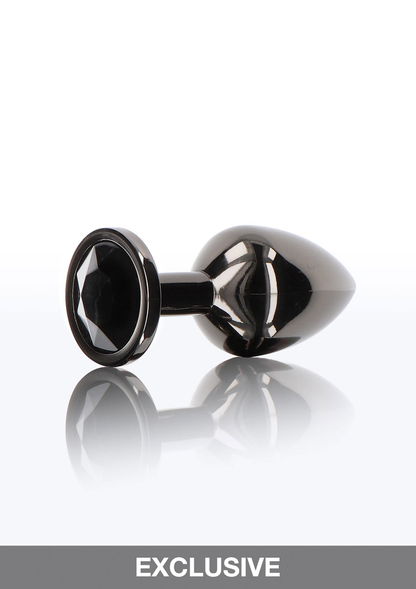 Taboom Bondage Essentials Butt Plug With Diamond Jewel L BLACK - 1