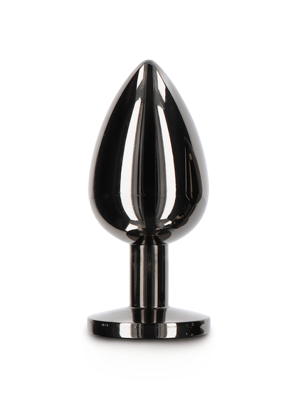 Taboom Bondage Essentials Butt Plug With Diamond Jewel L BLACK - 0