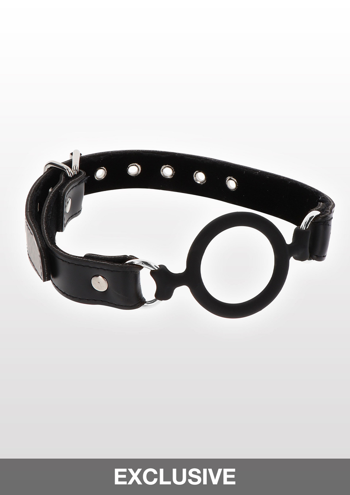 Taboom Bondage Essentials Open Ring Gag BLACK - 5