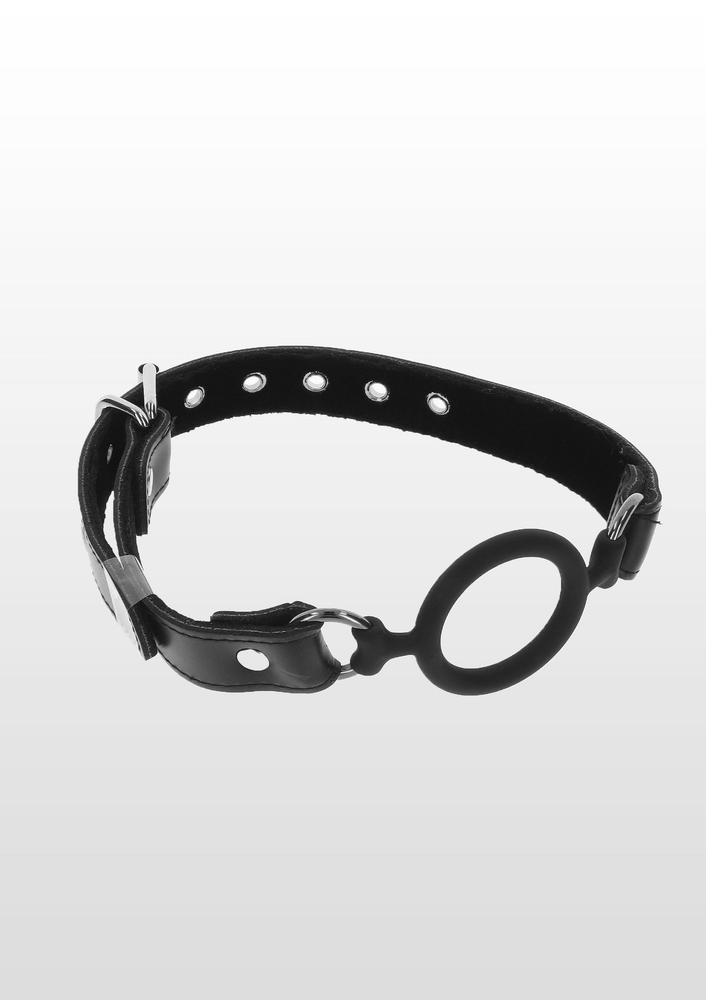 Taboom Bondage Essentials Open Ring Gag BLACK - 0