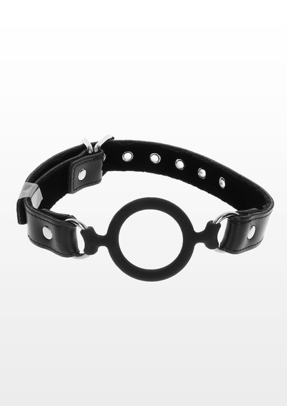 Taboom Bondage Essentials Open Ring Gag BLACK - 6