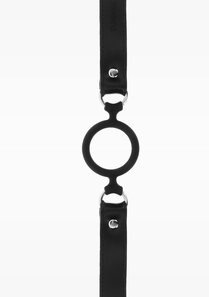 Taboom Bondage Essentials Open Ring Gag BLACK - 1