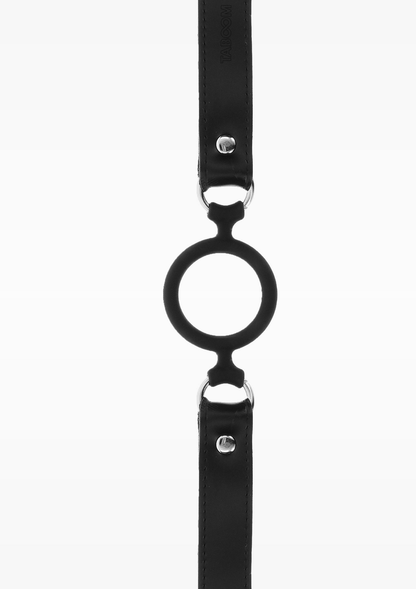Taboom Bondage Essentials Open Ring Gag BLACK - 1