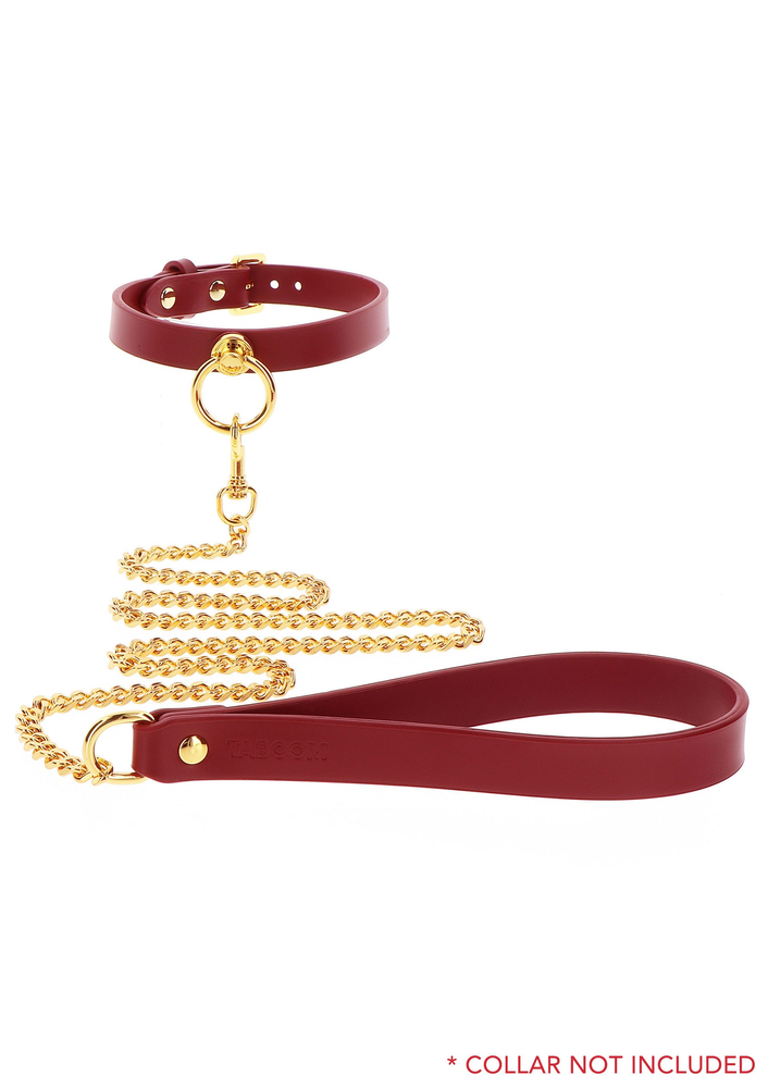 Taboom Bondage in Luxury Chain Leash RED - 3