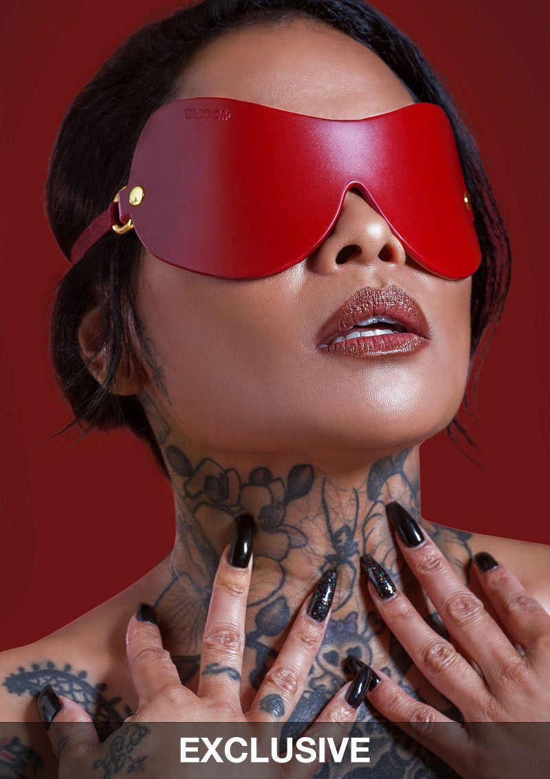 Taboom Bondage in Luxury Avantgarde Blindfold RED - 3