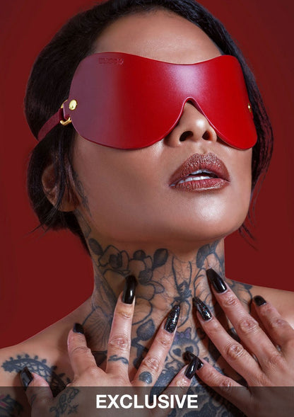 Taboom Bondage in Luxury Avantgarde Blindfold RED - 3