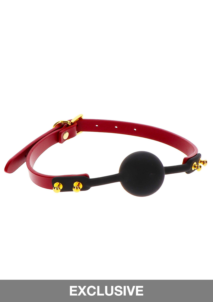 Taboom Bondage in Luxury Silicone Ball Gag RED - 1