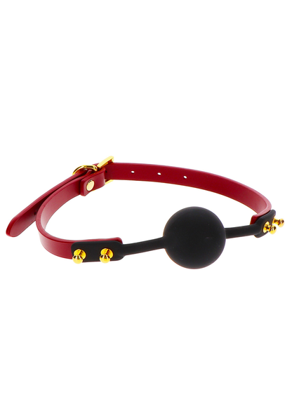 Taboom Bondage in Luxury Silicone Ball Gag RED - 2