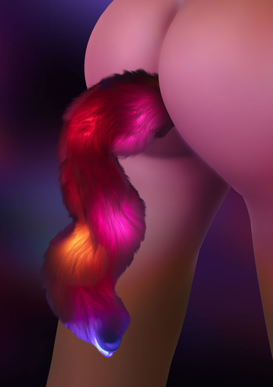 Taboom Glow In the Dark Unicorn Tail & Buttplug LED