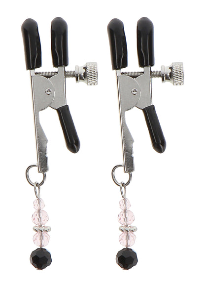 Taboom Nipple Play Adjustable Clamps With Beads SILVER - 1