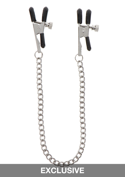 Taboom Nipple Play Adjustable Clamps with Chain SILVER - 3