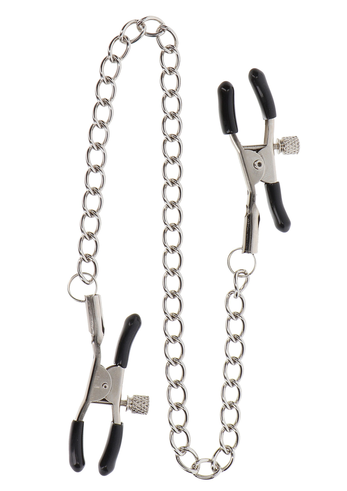 Taboom Nipple Play Adjustable Clamps with Chain SILVER - 4