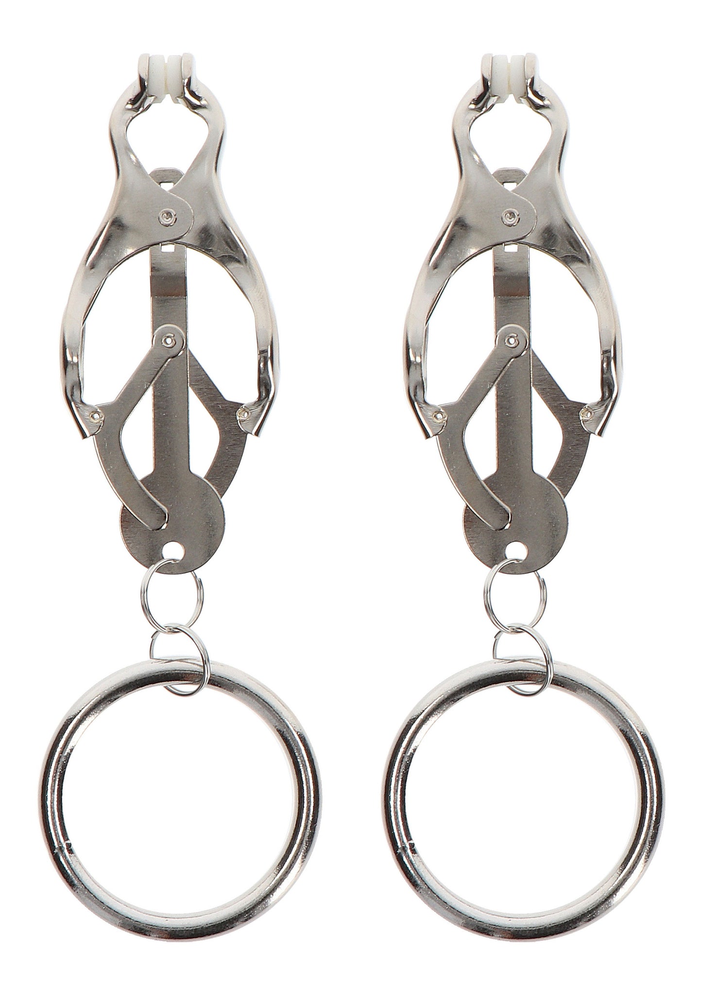 Taboom Nipple Play Butterfly Clamps With Ring SILVER - 1