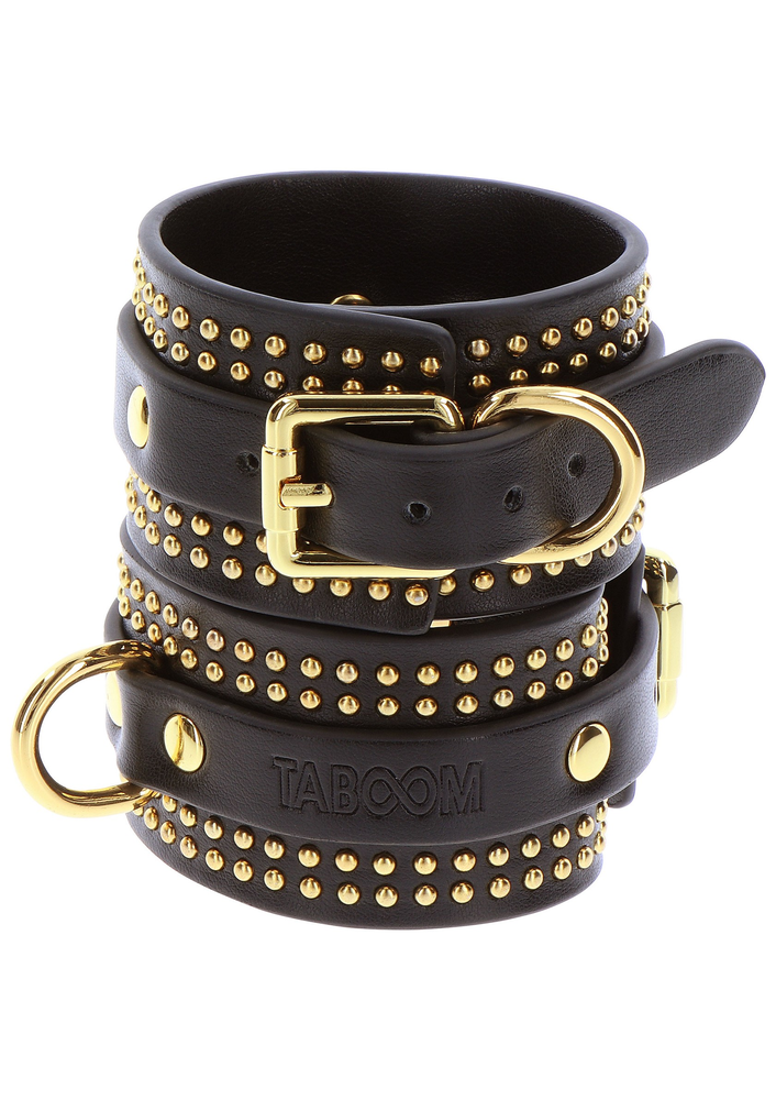 Taboom Vogue Studded Ankle Cuffs Set BLACK - 2