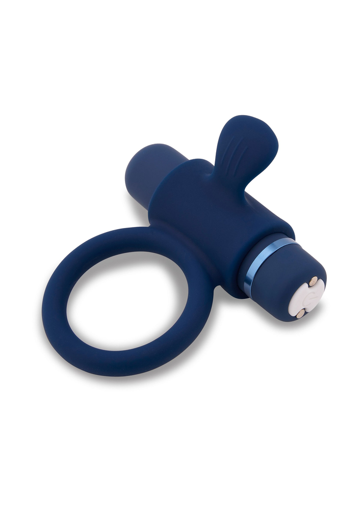 Nu Sensuelle Rev Silicone Ring with Bullet BLUE - 2