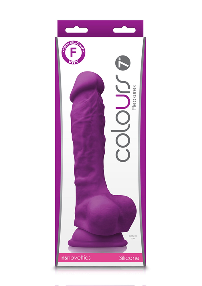 NS Novelties Colours Pleasures 7' Dildo PURPLE - 0