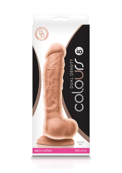 NS Novelties Colours Dual Density 8' Dildo SKIN - 1