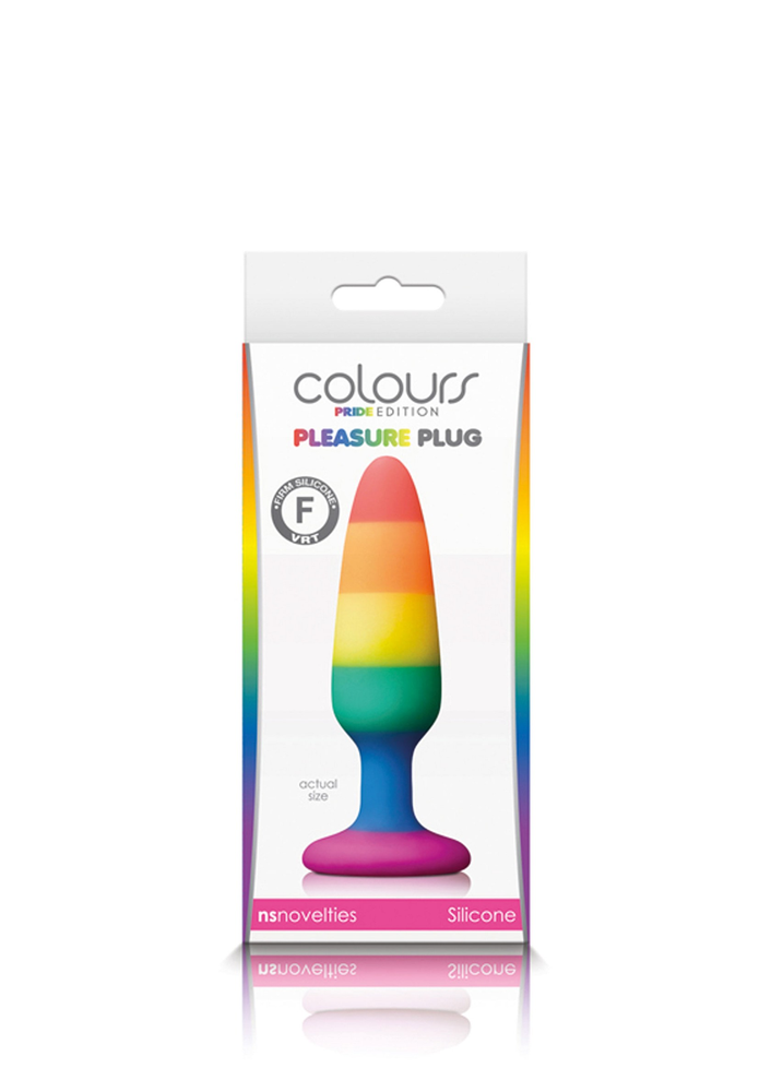 NS Novelties Colours Pride Edition Pleasure Plug Small MULTICOLOR - 1