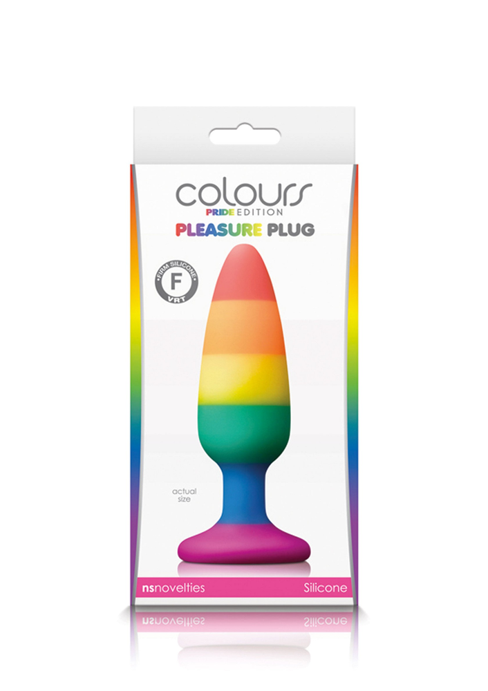 NS Novelties Colours Pride Edition Pleasure Plug Medium MULTICOLOR - 1