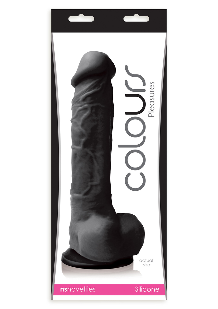 NS Novelties Colours Pleasures 8' Dildo BLACK - 0